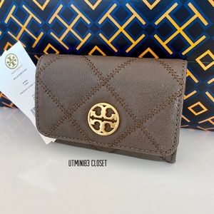 🔥💦NEW💦Tory Burch Willa Cards case/wallet/leather/small